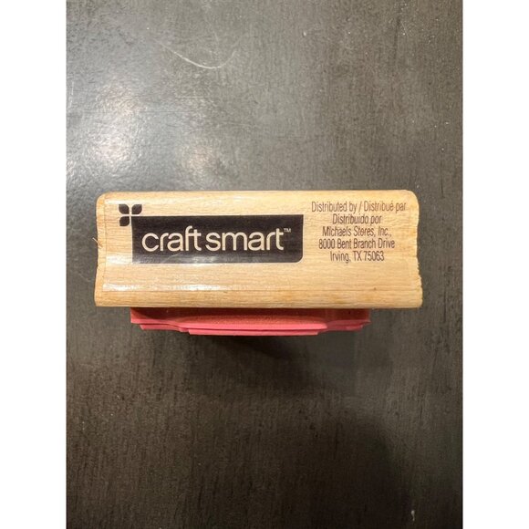 CraftSmart "Poison" Wooden Rubber Stamp Halloween - Picture 4 of 4